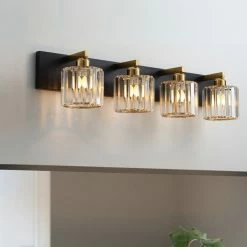 Aiwen 4-Lights Antique Unique Seeded Glass Shade Exquisite Wall Sconces Vanity Light -home bar shop a5f173ce028f1cc0 8970 w800 h800 b0 p0