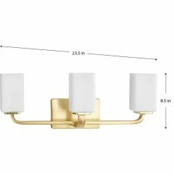 Progress Lighting Cowan Collection 23-1/2" 3-Light Vintage Brass Bath Vanity Light Etched Glass -home bar shop a601d646020ff62d 3252 w800 h800 b1 p0
