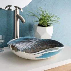 Native Trails Lido Murano Glass Bathroom Sink, Shoreline -home bar shop a62126ed0e691992 1752 w800 h800 b0 p0