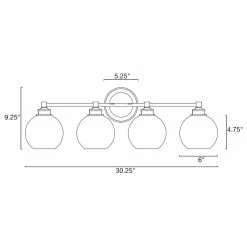 Kira Home Odette 30" 4-Light Bathroom Light, Glass Globe Shades + Warm Brass 13 Kira Home Odette 30" 4-Light Bathroom Light, Glass Globe Shades + Warm Brass -home bar shop a8219afe03c8655b 8685 w800 h800 b1 p0