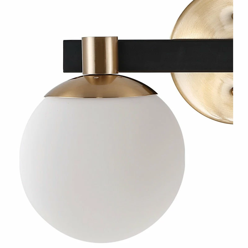 JONATHAN Y Modernist Globe Metal/Frosted Glass LED Vanity, 1-Light 6 JONATHAN Y Modernist Globe Metal/Frosted Glass LED Vanity, 1-Light - Image 6