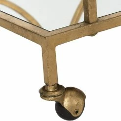 Decorn Elegant Bar Cart, Curved Metal Frame With Mirrored Glass Top & Shelf, Gold 9 Decorn Elegant Bar Cart, Curved Metal Frame With Mirrored Glass Top & Shelf, Gold -home bar shop aa51e237014cf96b 2323 w800 h800 b0 p0