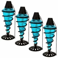 Sunnydaze Decor Sunnydaze Glass Outdoor Tabletop Torches, Fiberglass Wicks, Set Of 8, Blue 9 Sunnydaze Decor Sunnydaze Glass Outdoor Tabletop Torches, Fiberglass Wicks, Set Of 8, Blue -home bar shop aaa16cb90f3d603d 5804 w800 h800 b1 p0