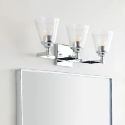 JONATHAN Y Marion Hurricane Metal, Glass Vanity Light, Chrome, 3-Light -home bar shop aad1557203c9bc01 9333 w800 h800 b0 p0