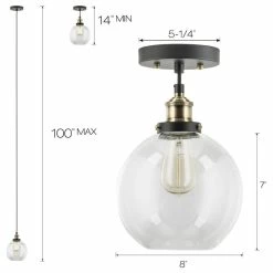 Linea Di Liara Primo Pendant With Clear Glass Shade -home bar shop ae117d0f0716afa4 4878 w800 h800 b1 p0