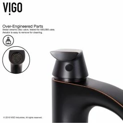 VIGO Amber Sunset Glass Vessel Sink And Linus Faucet, Antique Rubbed Bronze -home bar shop ae2102cc0e9ed940 3290 w800 h800 b1 p0