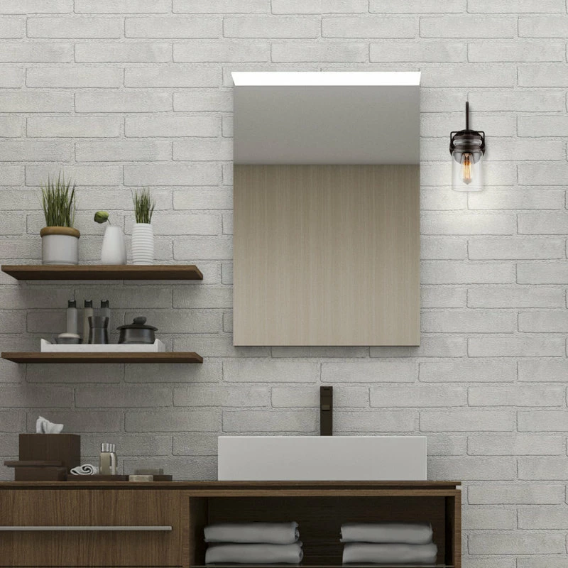 Kira Home Wyer 11.5" Farmhouse Wall Sconce + Glass Jar Shade, Dimmable, Bronze 3 Kira Home Wyer 11.5" Farmhouse Wall Sconce + Glass Jar Shade, Dimmable, Bronze - Image 3