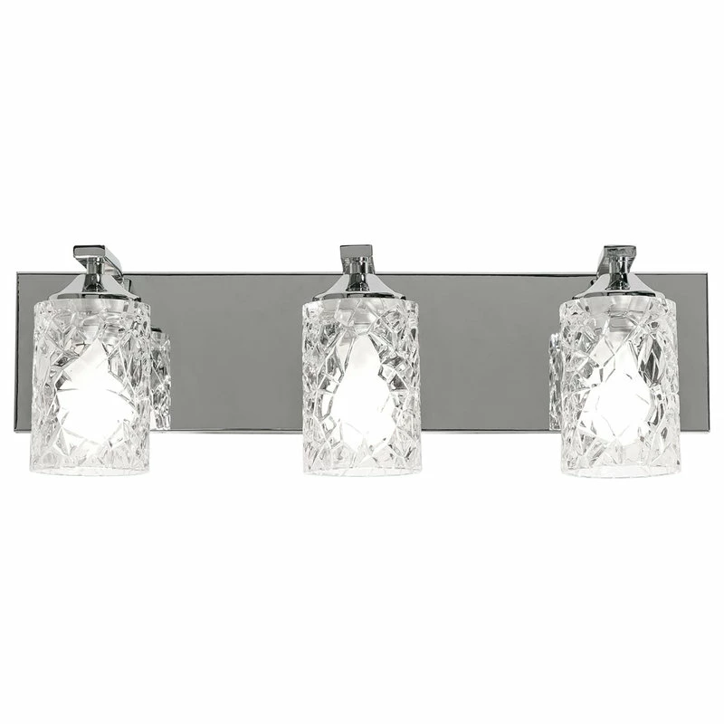 AFX, Inc. Annabel, 3-Light Vanity, Polished Chrome Finish/Clear Glass 7 AFX, Inc. Annabel, 3-Light Vanity, Polished Chrome Finish/Clear Glass - Image 7