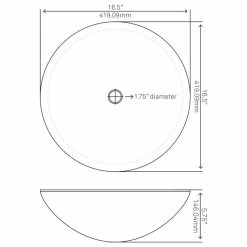 Novatto Tartaruga Glass Vessel Sink And Drain, Matte Black -home bar shop af8112e10faee3df 1391 w800 h800 b1 p0