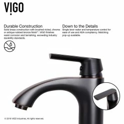 VIGO Amber Sunset Glass Vessel Sink And Linus Faucet, Antique Rubbed Bronze -home bar shop b29111030e9ed93f 3290 w800 h800 b1 p0