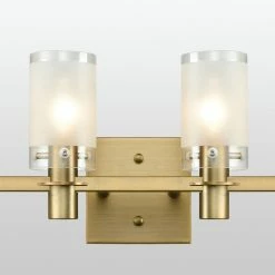 Ecopower Light LLC Gold Modern Wall Sconce Lighting Fixture With Frosted Glass Shade -home bar shop b401b2c50c94536b 6476 w800 h800 b0 p0