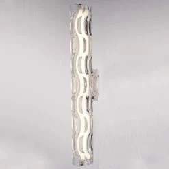 Vaxcel Marseille 1 Light LED Bathroom Vanity Fixture Clear Glass, Chrome, 24-in. W X 4.75-in. H X 3.5-in. D -home bar shop b6d142e2027e6cdf 5668 w800 h800 b0 p0