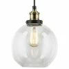 Linea Di Liara Primo Pendant With Clear Glass Shade