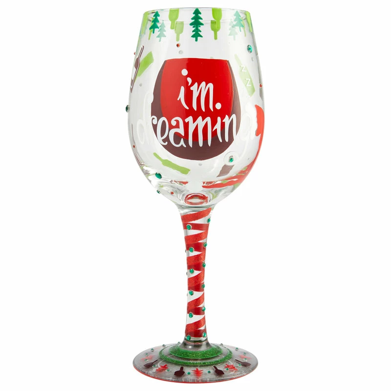 American Glassware "Dreaming Of Wine Christmas" Wine Glass By Lolita 4 American Glassware "Dreaming Of Wine Christmas" Wine Glass By Lolita - Image 4