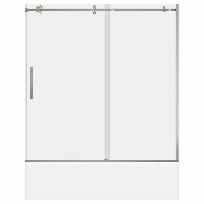 LessCare ULTRA-B Clear Glass Bath-Tub Door Brushed Nickel Finish, 56-60"x62" 1 LessCare ULTRA-B Clear Glass Bath-Tub Door Brushed Nickel Finish, 56-60"x62"