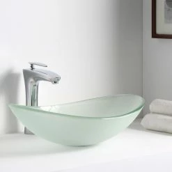 ANZZI Forza Series Deco-glass Vessel Sink In Lustrous Frosted - LS-AZ086 -home bar shop c0f100700cb5df5e 7028 w800 h800 b0 p0