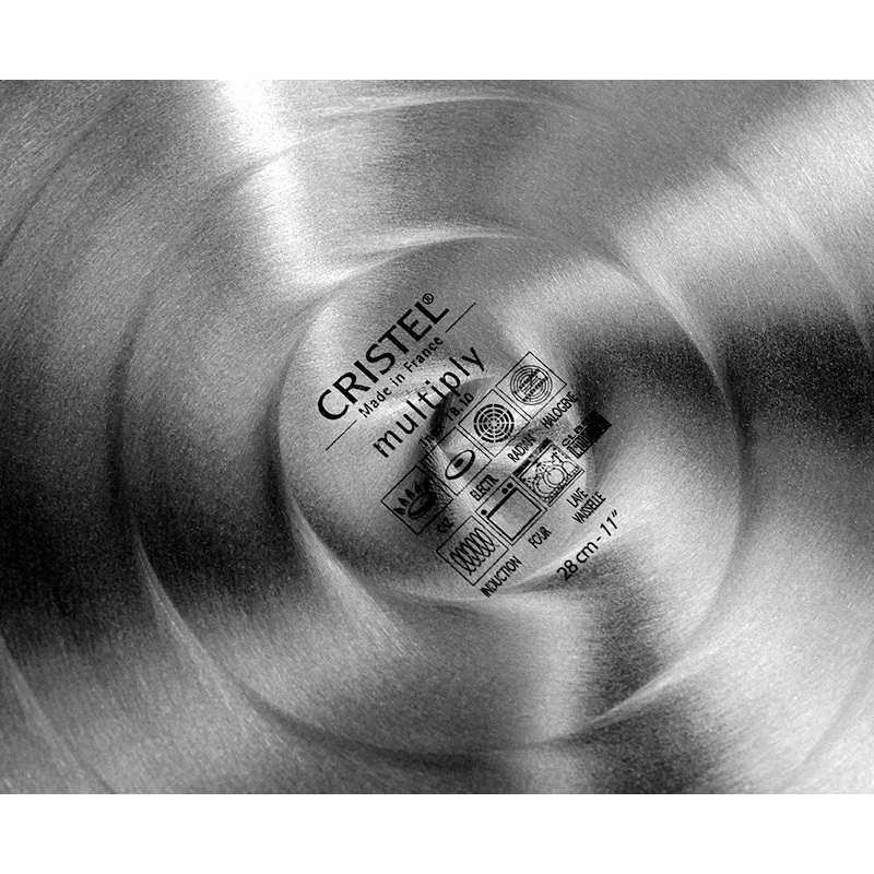 Cristel USA Inc. 1.5 Qt. Wok With Domed Glass Lid, 3 Qt. 3 Cristel USA Inc. 1.5 Qt. Wok With Domed Glass Lid, 3 Qt. - Image 3