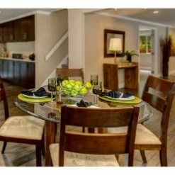 Fab Glass And Mirror Round 0.5" Thick Beveled Edge Tempered Glass Table Top, 30" -home bar shop c581d32c0dd3faa7 8761 w800 h800 b0 p0