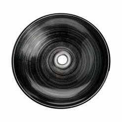 Eden Bath - Vessel Sinks Silver And Black Rings Tempered Glass Vessel Sink For Bathroom, 16.375 Inch 9 Eden Bath - Vessel Sinks Silver And Black Rings Tempered Glass Vessel Sink For Bathroom, 16.375 Inch -home bar shop c6517196006c93e4 5062 w800 h800 b1 p0