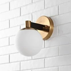 JONATHAN Y Modernist Globe Metal/Frosted Glass LED Vanity, 1-Light 11 JONATHAN Y Modernist Globe Metal/Frosted Glass LED Vanity, 1-Light -home bar shop c731ef820fda43ca 8256 w800 h800 b0 p0