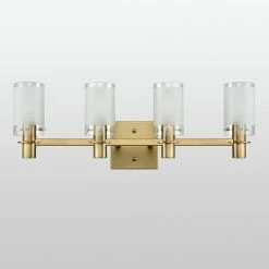 Ecopower Light LLC Gold Modern Wall Sconce Lighting Fixture With Frosted Glass Shade -home bar shop c7e1a15a0c945347 6476 w800 h800 b0 p0