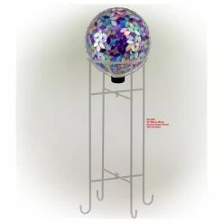 Alpine Corporation Indoor/Outdoor Glass Mosaic Gazing Globe Yard Decoration 15 Alpine Corporation Indoor/Outdoor Glass Mosaic Gazing Globe Yard Decoration -home bar shop c88186d60eea4329 3490 w800 h800 b1 p0