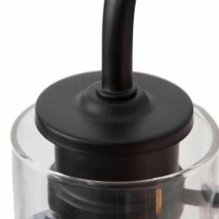 LNC Lighting LNC 22" Modern Matte Black Globe Clear Glass Bathroom Vanity Light -home bar shop c8d1d2e60311ab95 5580 w800 h800 b0 p0