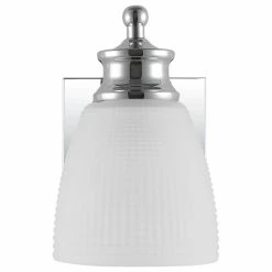 JONATHAN Y Beverly Metal/Glass Contemporary Modern LED Vanity Light, 1-Light -home bar shop c91124780fda43ce 8222 w800 h800 b1 p0