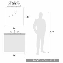 Golden Lighting Homestead 3-Light Bath Vanity, Rubbed Bronze With Tea Stone Glass -home bar shop ca81157d01730ea0 0655 w800 h800 b1 p0
