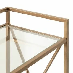Uniek Blex Glass And Metal Bar Cart, Gold, 16"x13"x32" 11 Uniek Blex Glass And Metal Bar Cart, Gold, 16"x13"x32" -home bar shop cad184da02a36e6a 5598 w800 h800 b0 p0