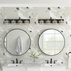 Aiwen 4-Lights Antique Unique Seeded Glass Shade Exquisite Wall Sconces Vanity Light -home bar shop cd61f72b02a31293 8970 w800 h800 b0 p0