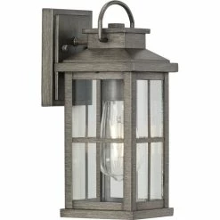 Progress Lighting Williamston Clear Glass Antique Pewter Farmhouse Outdoor Small Wall Lantern