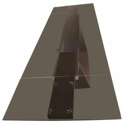 Vig Furniture Inc. Modrest Babia Modern Smoked Glass And Walnut Extendable Dining Table -home bar shop ce81aab90ca35b84 9481 w800 h800 b1 p0