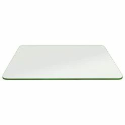 Fab Glass And Mirror Rectangle Glass:20x30 Inch 1/2 Thick Flat Edge Tempered Radius Corner