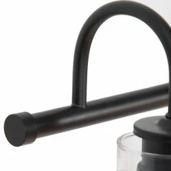 LNC Lighting LNC 22" Modern Matte Black Globe Clear Glass Bathroom Vanity Light -home bar shop d02118370311ab97 5580 w800 h800 b0 p0