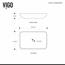 VIGO Rectangular Russet Glass Vessel Bathroom Sink Set Niko Vessel Faucet -home bar shop d04177250f5a15c2 3365 w800 h800 b0 p0