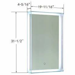 Vanity Art LLC Vanity Art LED Lighted Bathroom Mirror With Touch Sensor And Glass Cabinet -home bar shop d041e7730dc12d84 1946 w800 h800 b1 p0