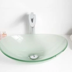 ANZZI Forza Series Deco-glass Vessel Sink In Lustrous Frosted - LS-AZ086 -home bar shop d0f127280cb5df66 7028 w800 h800 b0 p0