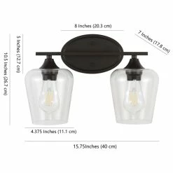 JONATHAN Y Jayne 1-Light Iron/Glass Cottage LED Vanity Light, Oil Bronze, Width: 15.75" 21 JONATHAN Y Jayne 1-Light Iron/Glass Cottage LED Vanity Light, Oil Bronze, Width: 15.75" -home bar shop d1318dea03c9bca5 0360 w800 h800 b1 p0