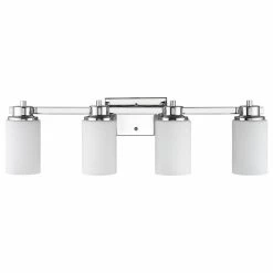 CHLOE Lighting, Inc. Scarlett 4-Light Chrome Finish Bath Vanity-Light Etched White Glass 29" -home bar shop d1a145980ae238b1 5541 w800 h800 b1 p0