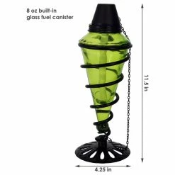 Sunnydaze Decor Sunnydaze Glass Outdoor Tabletop Torches, Fiberglass Wicks, Set Of 8, Multi -home bar shop d33198660f3d603e 5573 w800 h800 b1 p0