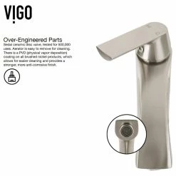 VIGO Oceania Glass Vessel Sink And Linus Faucet Set, Brushed Nickel Finish -home bar shop d361b8a60e9ed9a3 2607 w800 h800 b1 p0