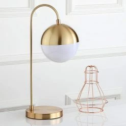 Aiwen Modern Industrial Brass Metal Glass Ball Shade Metal Gold Arched Table Lamp -home bar shop d3715de0029051a2 7880 w800 h800 b0 p0