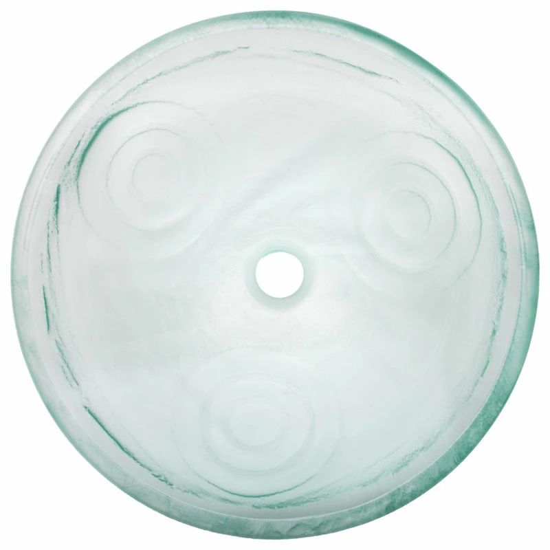 Eden Bath - Vessel Sinks Clear Swirls Glass Vessel Sink 4 Eden Bath - Vessel Sinks Clear Swirls Glass Vessel Sink - Image 4