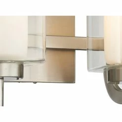 Lighting Favorites 2 Light Modern Double Glass Bathroom Vanity Light In Nickel -home bar shop d3e1d52101521ed9 6087 w800 h800 b0 p0