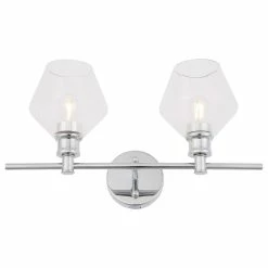 Elegant Furniture & Lighting Brass Finish And Clear Glass 2-Light Wall Sconce, Chrome, Clear 6 Elegant Furniture & Lighting Brass Finish And Clear Glass 2-Light Wall Sconce, Chrome, Clear -home bar shop d6214a1e0c705789 0815 w800 h800 b1 p0