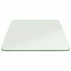 Fab Glass And Mirror 16 Inch Square Glass 1/4 Thick Flat Polished Tempered Eased Corners