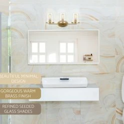 Kira Home Trinity 24" Bathroom Light, Light Fixtures, Cone, Funnel Glass Shades 9 Kira Home Trinity 24" Bathroom Light, Light Fixtures, Cone, Funnel Glass Shades -home bar shop d9610f4500d11674 8690 w800 h800 b0 p0