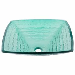 Novatto Sauna Glass Vessel Sink And Drain, Brushed Nickel -home bar shop da31289009d2c9b4 0865 w800 h800 b1 p0