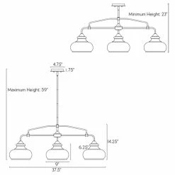 Kira Home Harlow 37.5" Farmhouse / Schoolhouse Island Light, Glass Shades 13 Kira Home Harlow 37.5" Farmhouse / Schoolhouse Island Light, Glass Shades -home bar shop da71cc720d641607 2010 w800 h800 b1 p0